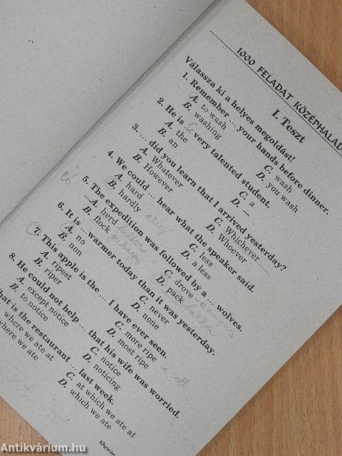 Angol nyelvi tesztek