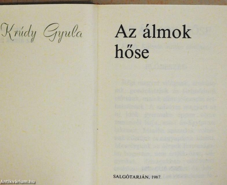 Az álmok hőse/Urak, betyárok, cigányok (minikönyv)