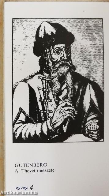 A Nyomdászat dicsérete versekben (minikönyv) (számozott)