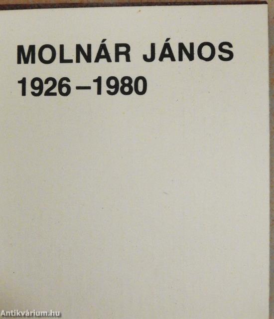 Molnár János 1926-1980 (minikönyv) (számozott)