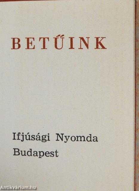 Betűink (minikönyv)