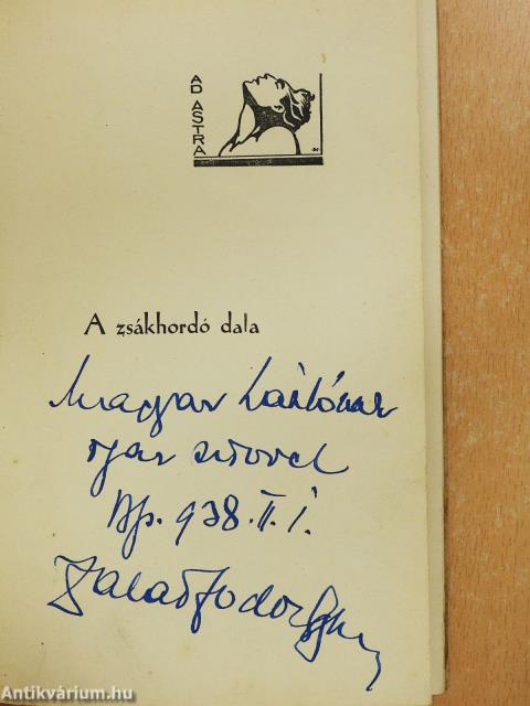 A zsákhordó dala (dedikált példány)