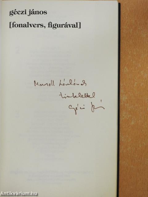 Fonalvers, figurával (dedikált példány)