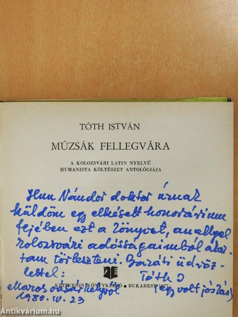 Múzsák fellegvára (dedikált példány)