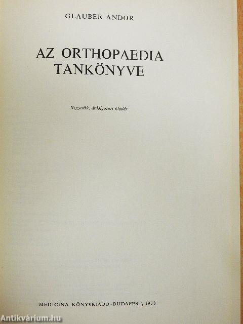 Az orthopaedia tankönyve