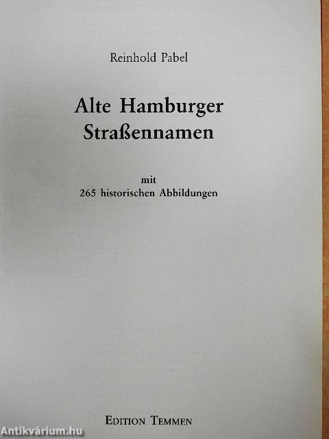 Alte Hamburger Straßennamen