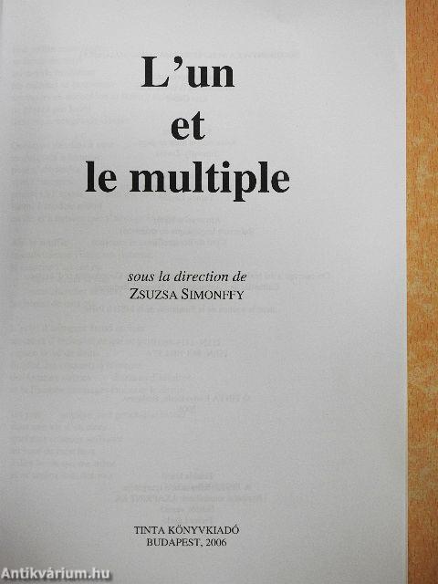 L'un et le multiple