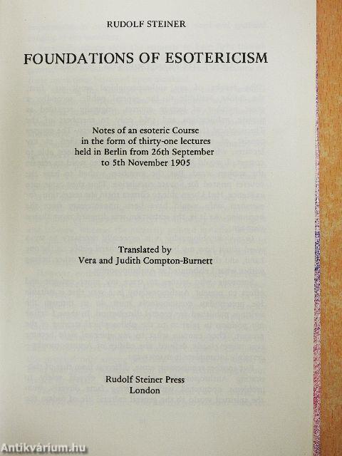 Foundations of Esotericism