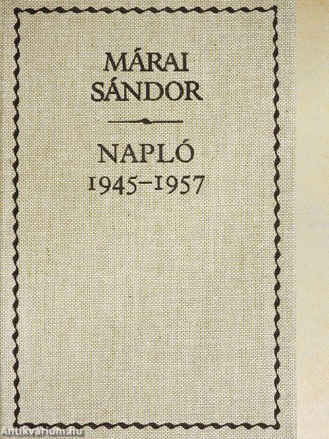 Napló 1945-1957