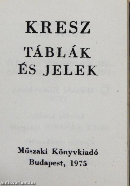 KRESZ táblák és jelek (minikönyv)