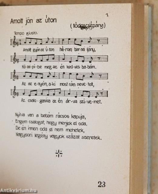 Borsodi népdalváltozatok (minikönyv) (számozott)