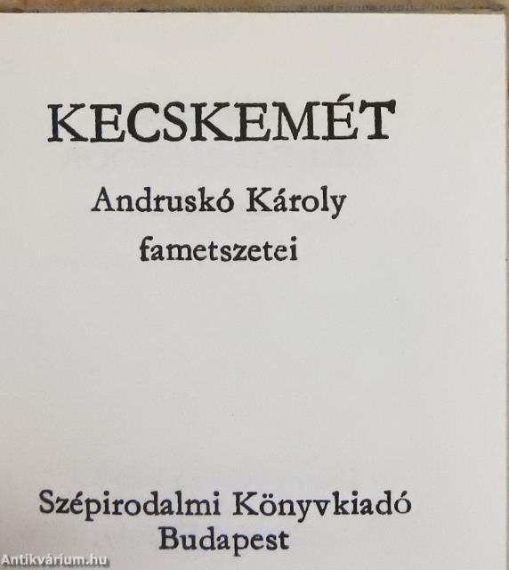 Kecskemét (minikönyv)