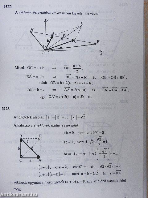 Vektorok. Koordinátageometriai feladatok