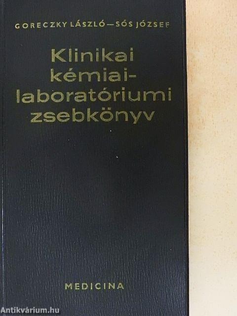 Klinikai kémiai-laboratóriumi zsebkönyv
