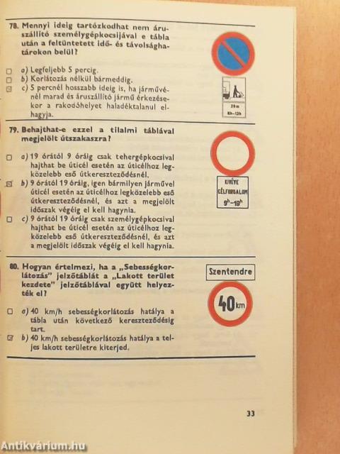 Gyakorló feladatok a közlekedési ismeretek tanulásához