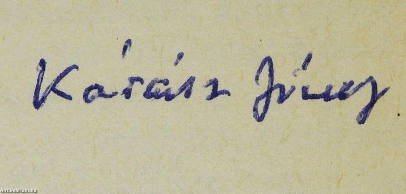 A kitüntetés (dedikált példány)