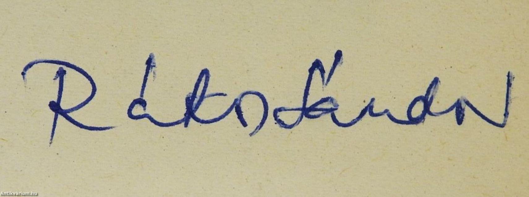 Fák, viharban (dedikált példány)