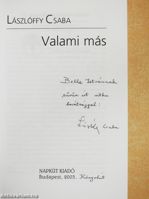 Valami más (dedikált példány)