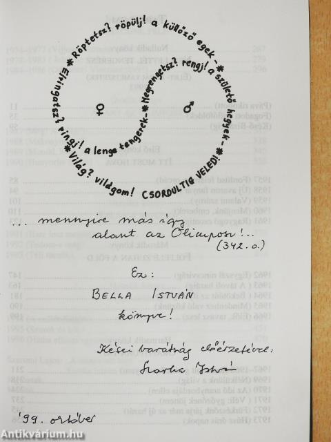 Minden versem (dedikált példány)