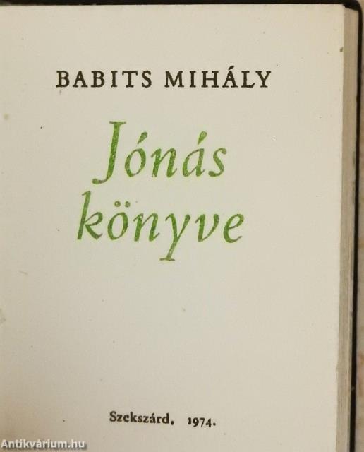 Jónás könyve (minikönyv)