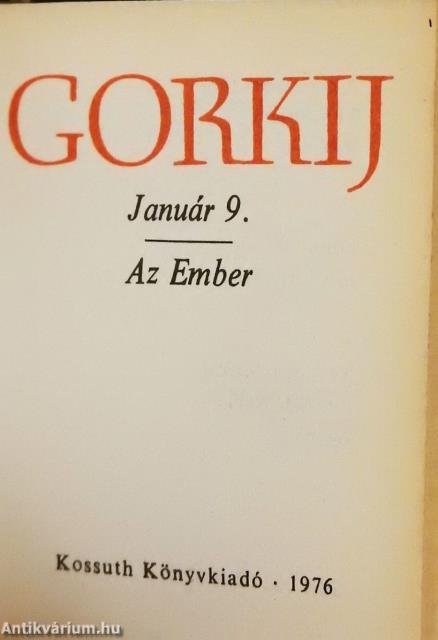 Január 9./Az Ember (minikönyv) (számozott)