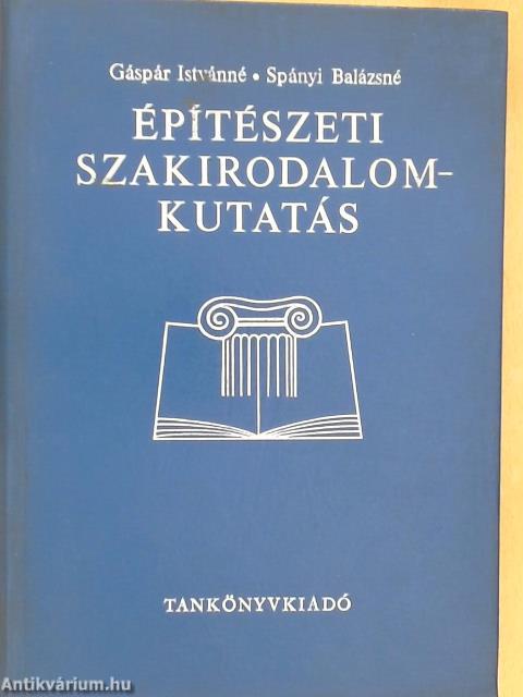 Építészeti szakirodalom-kutatás