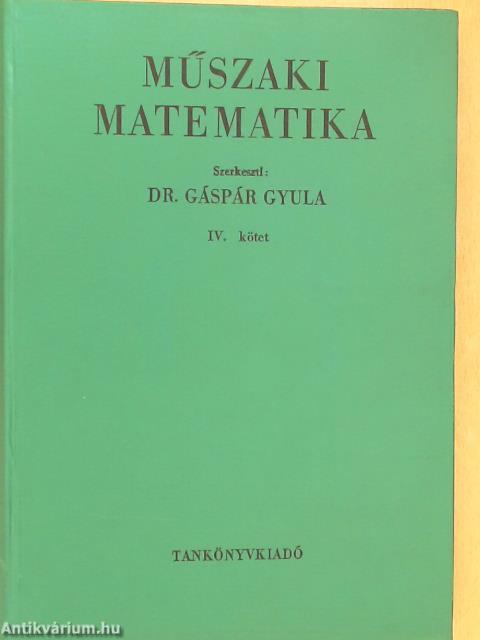 Műszaki matematika IV.