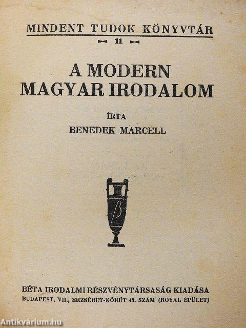 A modern magyar irodalom
