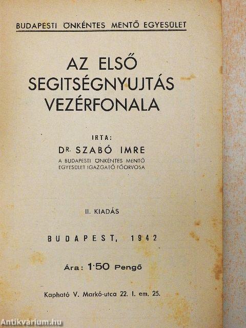 Az első segitségnyujtás vezérfonala