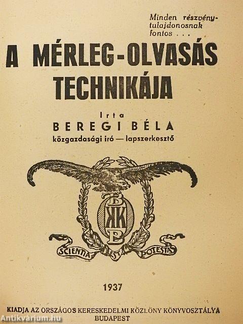 A mérleg-olvasás technikája