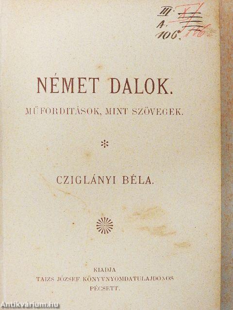 Német dalok