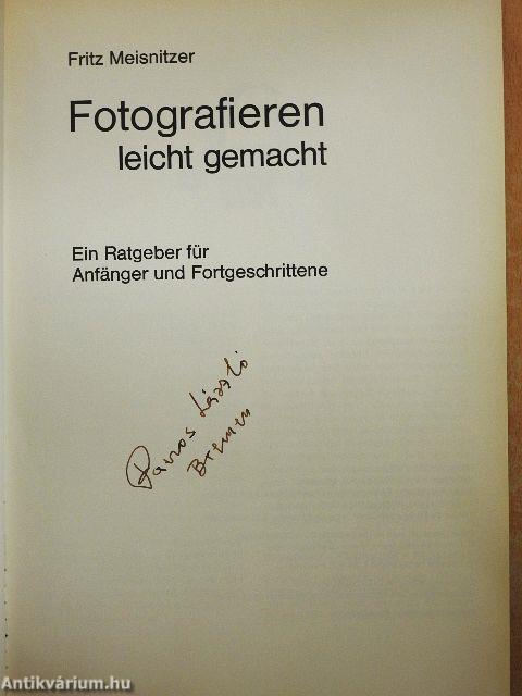 Fotografieren leicht gemacht