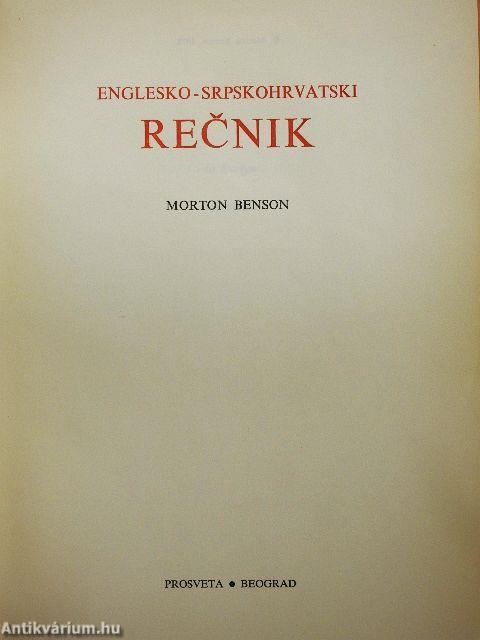 Englesko-srpskohrvatski recnik