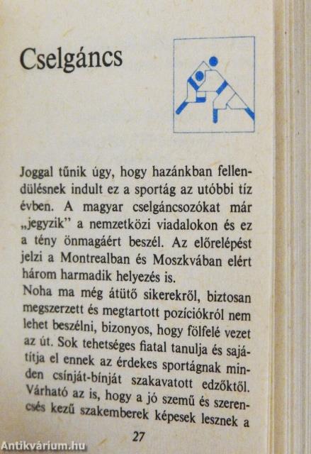 Olimpiai érmeseink (minikönyv)