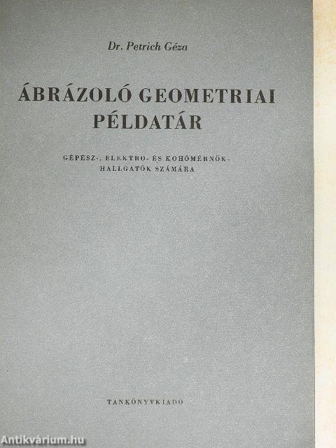Ábrázoló geometriai példatár