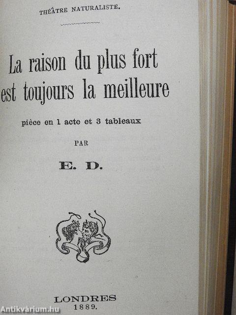 La grisette et é'tudiant/Les deux Gougnottes/Theatre Naturaliste/Le degré des ages du plaisir/Le bout de l'an de la Noce/Scapin Maquereau/Examen subi par Mademoiselle Flora/Etrennes aux Fouteurs