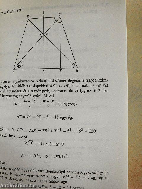 Matematika érettségi, felvételi feladatok és megoldások 1994