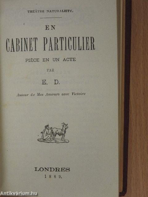 La grisette et é'tudiant/Les deux Gougnottes/Theatre Naturaliste/Le degré des ages du plaisir/Le bout de l'an de la Noce/Scapin Maquereau/Examen subi par Mademoiselle Flora/Etrennes aux Fouteurs