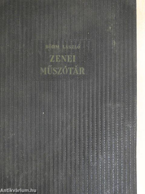Zenei műszótár
