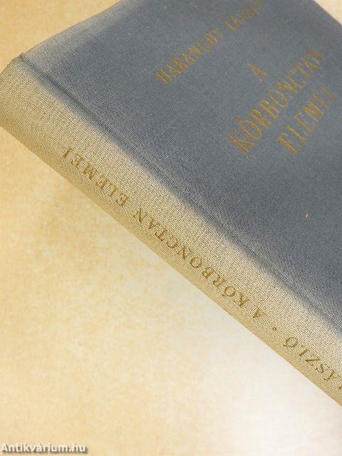 A kórbonctan elemei 1-3.