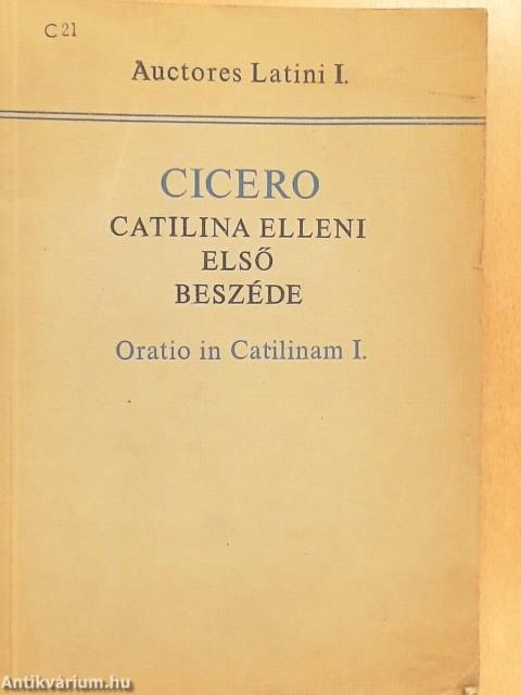 Cicero Catilina elleni első beszéde