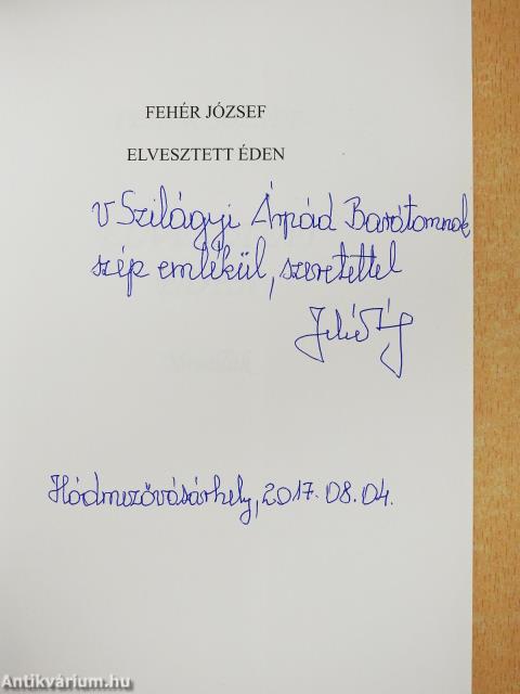 Elvesztett éden (dedikált példány)