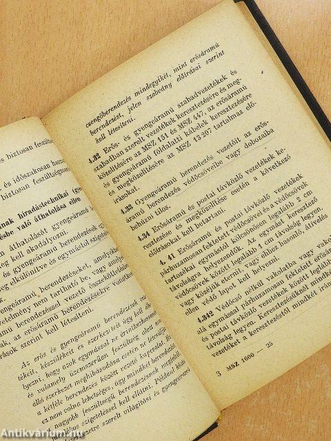 Biztonsági szabályzat erősáramú villamos berendezések létesítésére 1000 V-ig