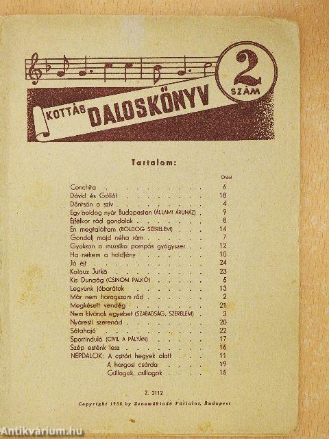 Kottás daloskönyv 2.