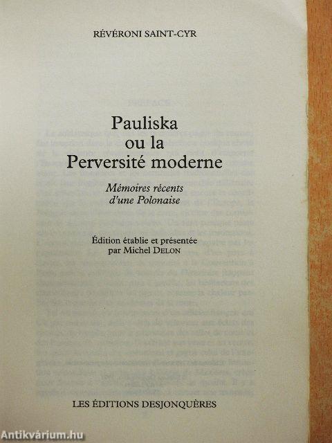 Pauliska ou la Perversité Moderne