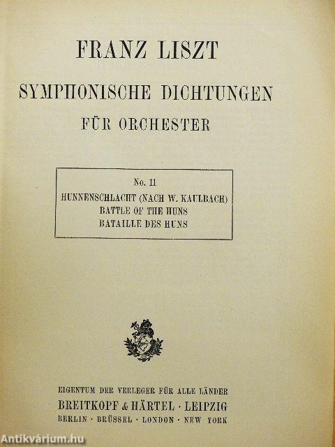 Symphonische Dichtungen für Orchester 11.