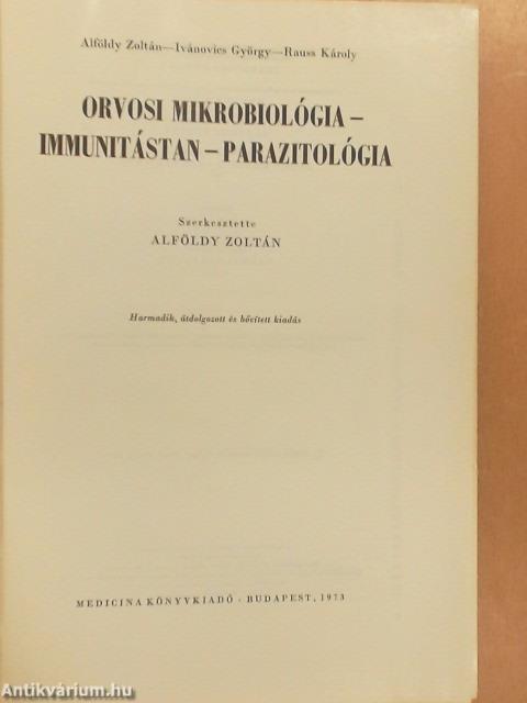 Orvosi mikrobiológia-immunitástan-parazitológia