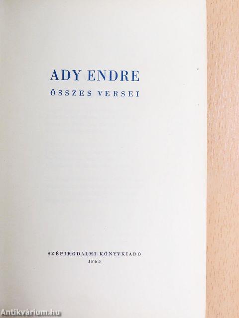 Ady Endre összes versei I-II.