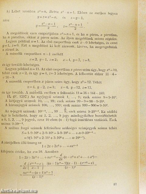 Érdekes matematikai gyakorló feladatok V.