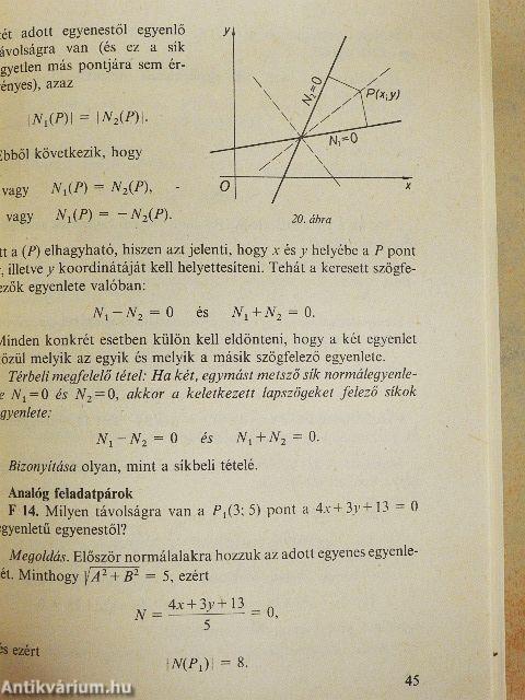 Analóg tételek és feladatok a sík- és térgeometriában